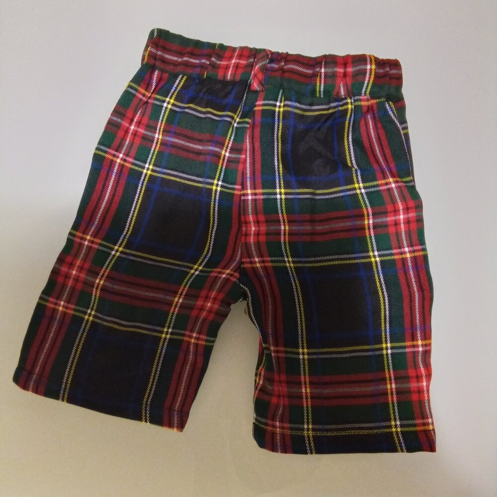 Boys short plaid pants size 3 toddler brand new!